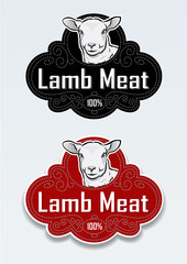 Lamb Meat Seal / Sticker
