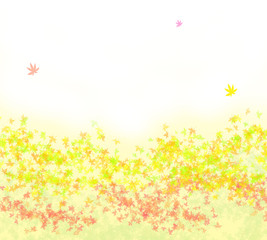 紅葉の背景イラスト
