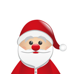 santa clause figure look isolated white background