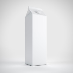 Big milk white carton package