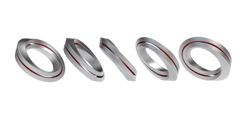 Five iron infinity symbols