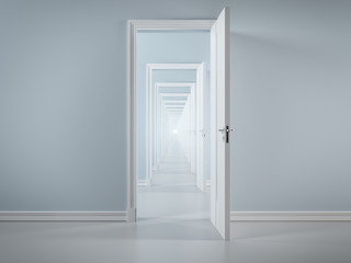 infinity doorway abstract illustration