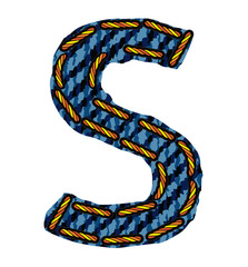 letter of jeans alphabet
