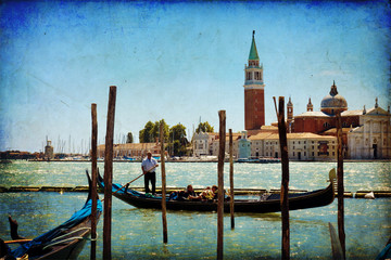 Obrazy na Szkle  Wenecja, Widok San Giorgio maggiore z San Marco
