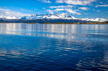 The Beagle Channel and Mountains