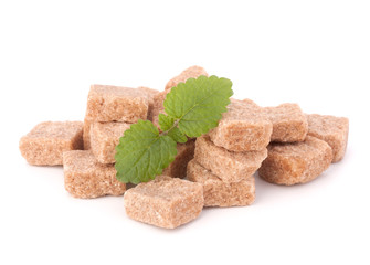 Lump brown cane sugar cubes