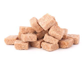Lump brown cane sugar cubes