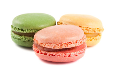 Three french macaroons