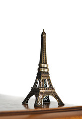 Just married in Paris. Two wedding rings  and miniature Eiffel T