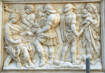 Saint Petronius Basilica decoration: The Innocent massacre