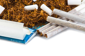 tobacco and cigarette roller for making hand rolled cigarettes