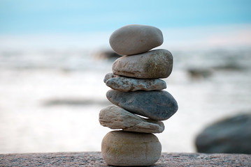 Stacked stones middle