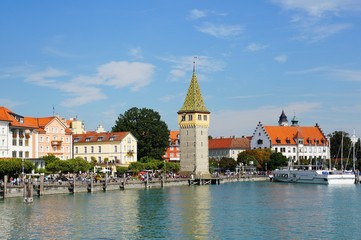 Promenade mit Mangturm in Lindau