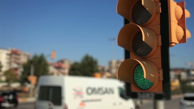 time lapse traffic lights
