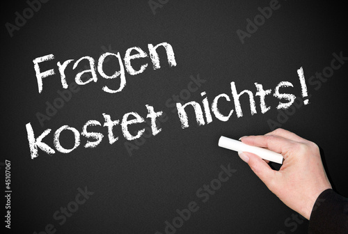 "Fragen kostet nichts !" Stockfotos und lizenzfreie Bilder auf Fotolia