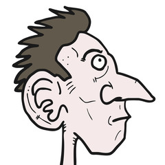 Ugly man draw