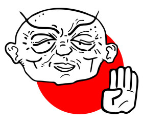 Japan cartoon man
