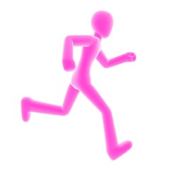 run right pink