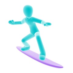 surfing blue