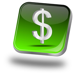 Button mit Dollar Symbol
