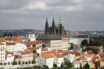 Naklejka premium Prague Skyline