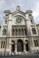 Fototapeta na wymiar Brussels - west facade of synagogue