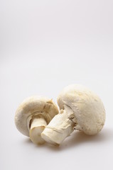 White mushrooms