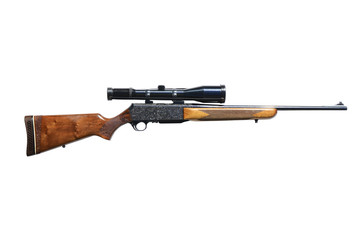 Sniper rifle isolated on white background