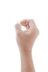 Naklejka premium hand of man