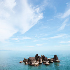 Fototapeta premium stones on the sea