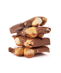 Chocolate with hazelnuts