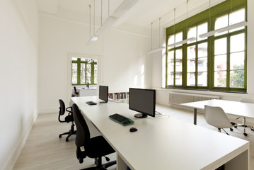 Fototapeta na wymiar interior, office with furniture, computer