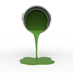 Green Colored Paint Container - 45122804