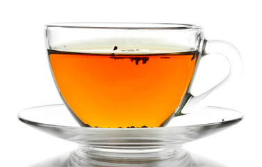cup of tea isolated on white