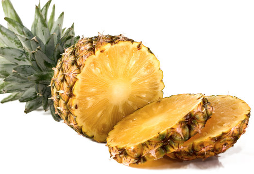 pineapple on a white background