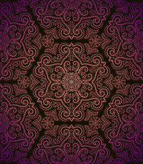 Vintage seamless pattern in retro style