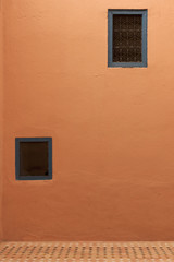 Obraz na płótnie Canvas Tekstura na ścianie w suku w Marrakeszu w Maroku.