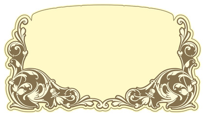 Vintage style label