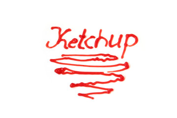 Ketchup Schriftzug