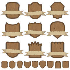 wooden emblems