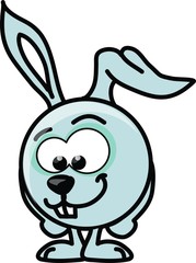 Кролик мультфильм вектор