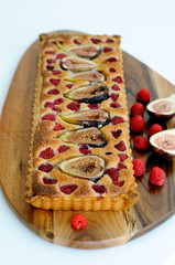 Fresh Fig and Raspberry Tart