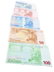 Euro currency bank notes