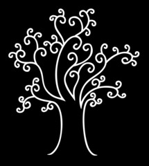 Abstract Swirly Tree