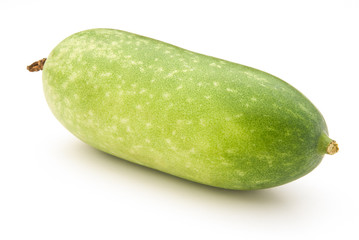 angle view Chinese watermelon on white