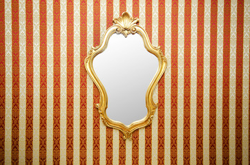 Ornate mirror on the wall
