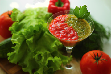 Still life with gazpacho