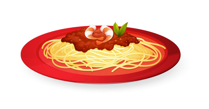 noodles in plate
