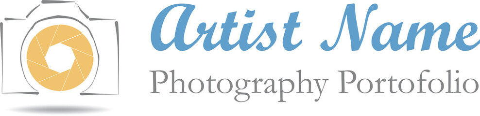 Photographer logo illustration