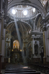 Fototapeta na wymiar church and ray of light